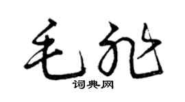 曾庆福毛非草书个性签名怎么写