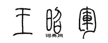 陈墨王昭军篆书个性签名怎么写