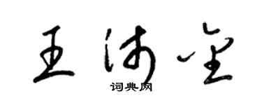 梁锦英王沛金草书个性签名怎么写