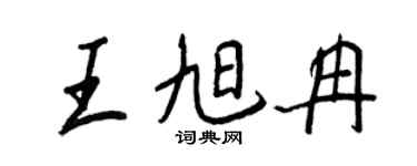 王正良王旭冉行书个性签名怎么写