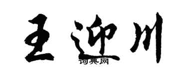 胡问遂王迎川行书个性签名怎么写