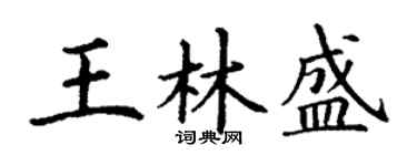 丁谦王林盛楷书个性签名怎么写