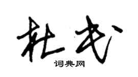 朱锡荣杜民草书个性签名怎么写