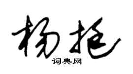 朱锡荣杨挺草书个性签名怎么写