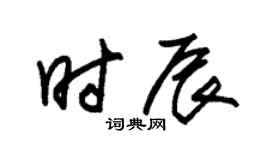 朱锡荣时辰草书个性签名怎么写