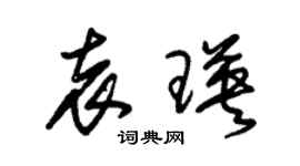 朱锡荣袁瑛草书个性签名怎么写