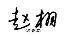 朱锡荣赵栩草书个性签名怎么写