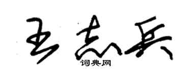 朱锡荣王志兵草书个性签名怎么写