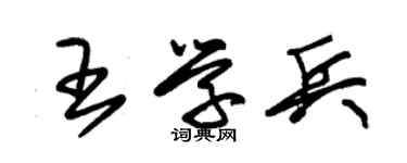 朱锡荣王学兵草书个性签名怎么写