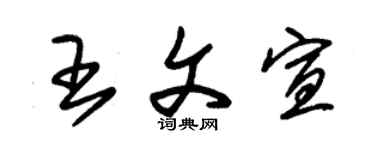 朱锡荣王文宣草书个性签名怎么写