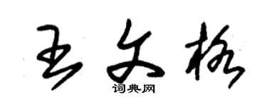 朱锡荣王文格草书个性签名怎么写