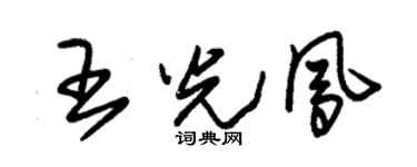 朱锡荣王光凤草书个性签名怎么写