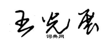 朱锡荣王光展草书个性签名怎么写