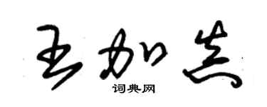 朱锡荣王加真草书个性签名怎么写