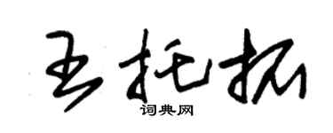 朱锡荣王托拓草书个性签名怎么写