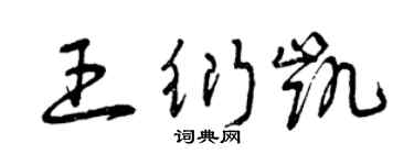 曾庆福王衍凯草书个性签名怎么写