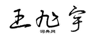 曾庆福王旭宇草书个性签名怎么写