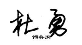 朱锡荣杜勇草书个性签名怎么写