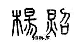 曾庆福杨照篆书个性签名怎么写